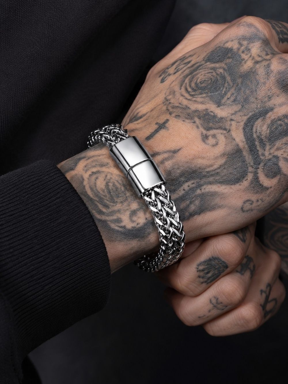 Double Franco Locking Clasp Bracelet